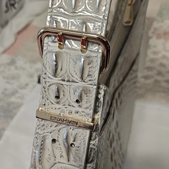 Brahmin Abbott Shoulder Bag In Ivory Dream Melbourne. NWT - Picture 10 of 16